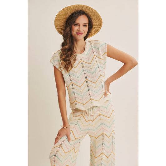 Chevron Knit Top