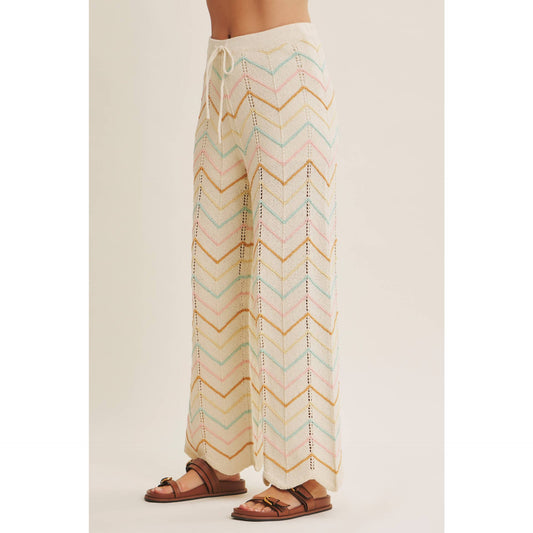Chevron Knit Trousers