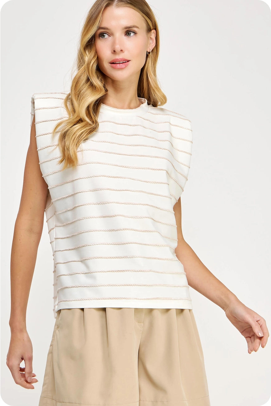 White Summer Sand Top