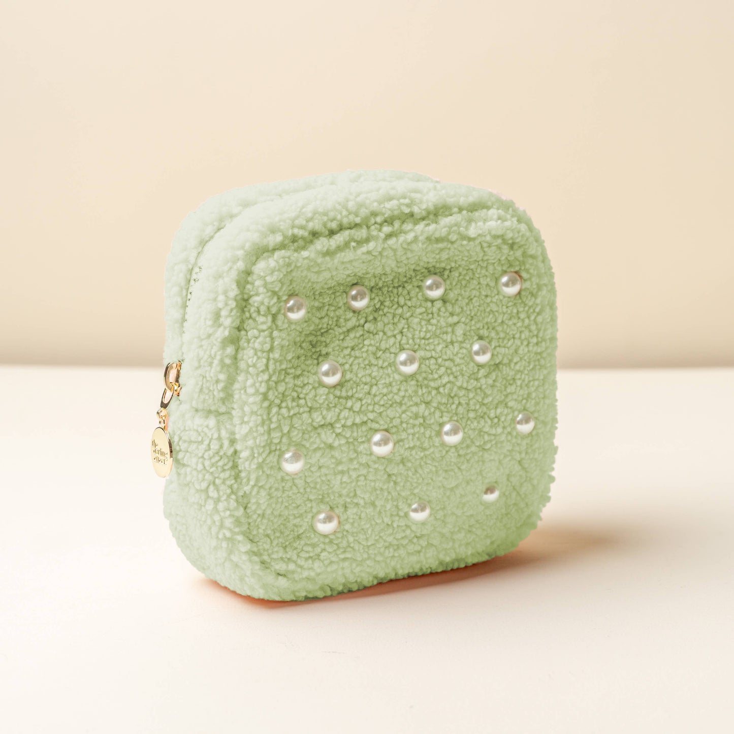 Teddy Pouch with Pearls