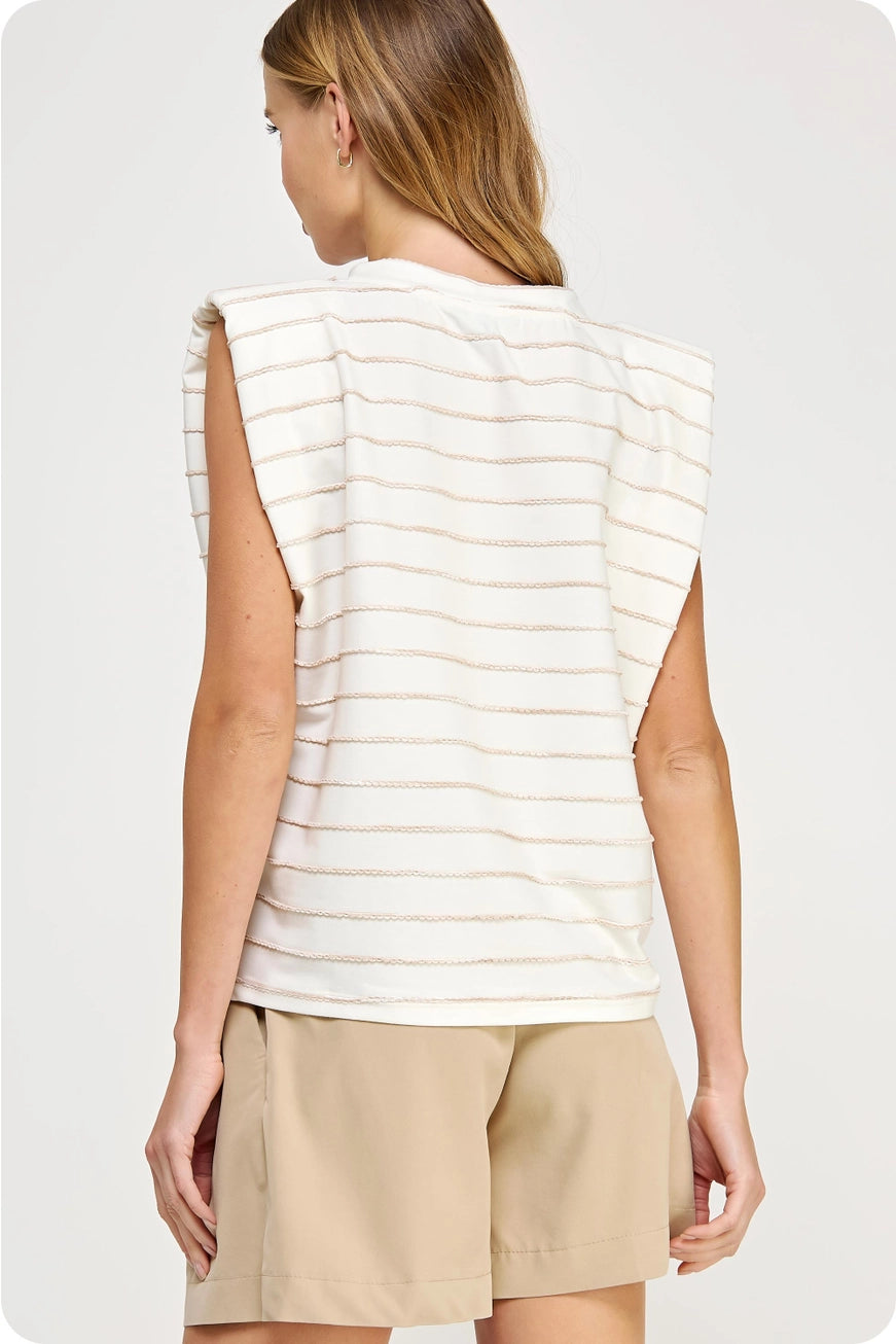 White Summer Sand Top