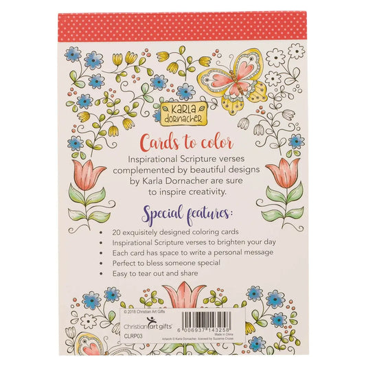 Coloring Cards Be Still and Know