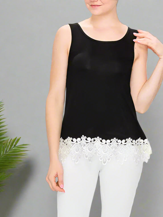 Tank with Lace