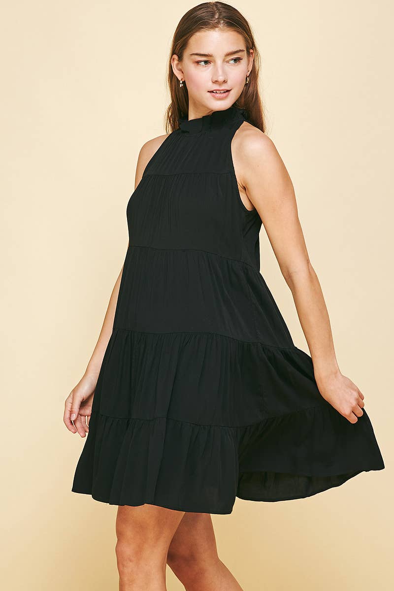 Sadie's Black Halter Dress