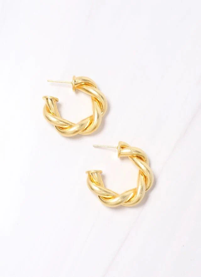 Raymonde Twisted Hoop Earring GOLD