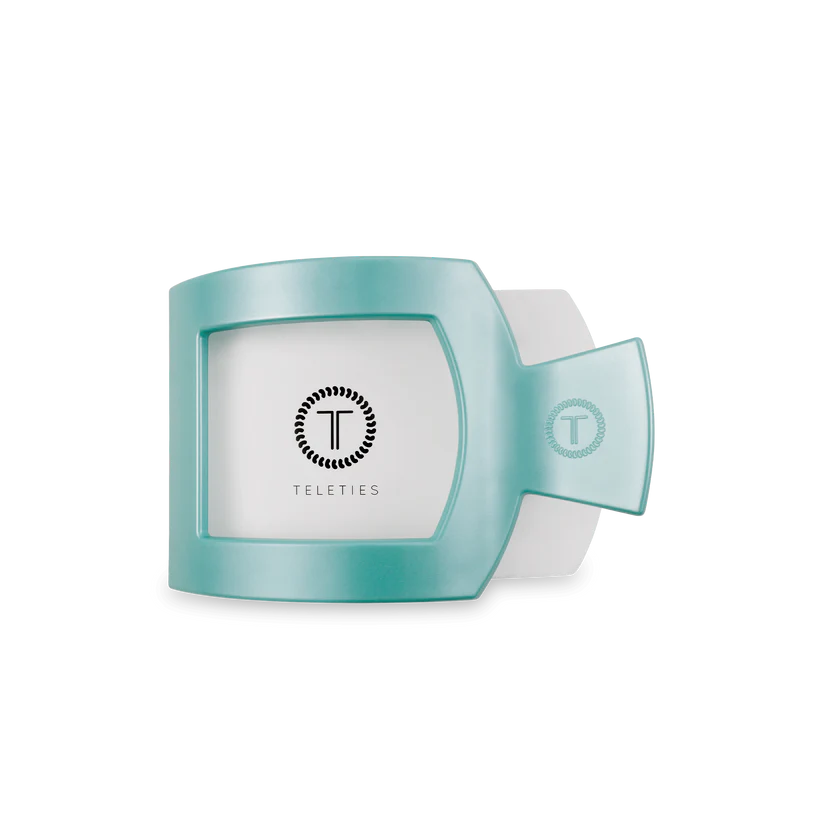 Flat Totally Turquoise Square Clip - Medium