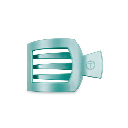 Flat Totally Turquoise Square Clip - Medium