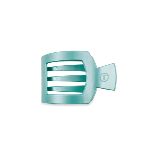 Flat Totally Turquoise Square Clip - Small