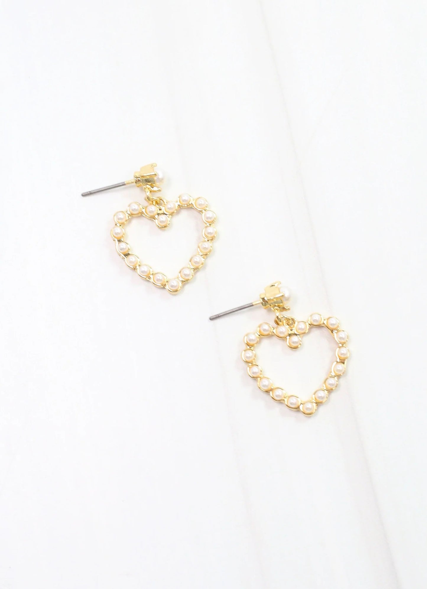 Tamina Pearl Heart Earring