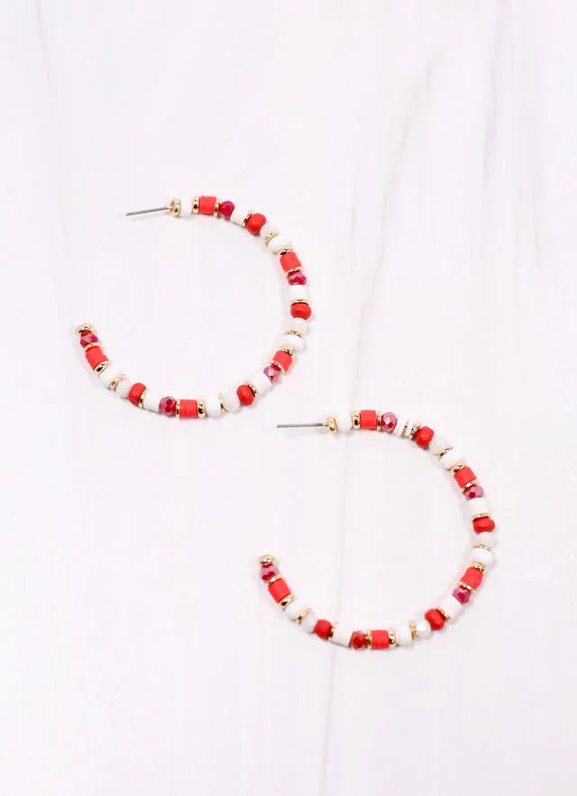 Bartlett Beaded Hoop Earring