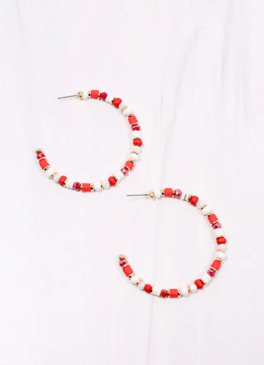Bartlett Beaded Hoop Earring