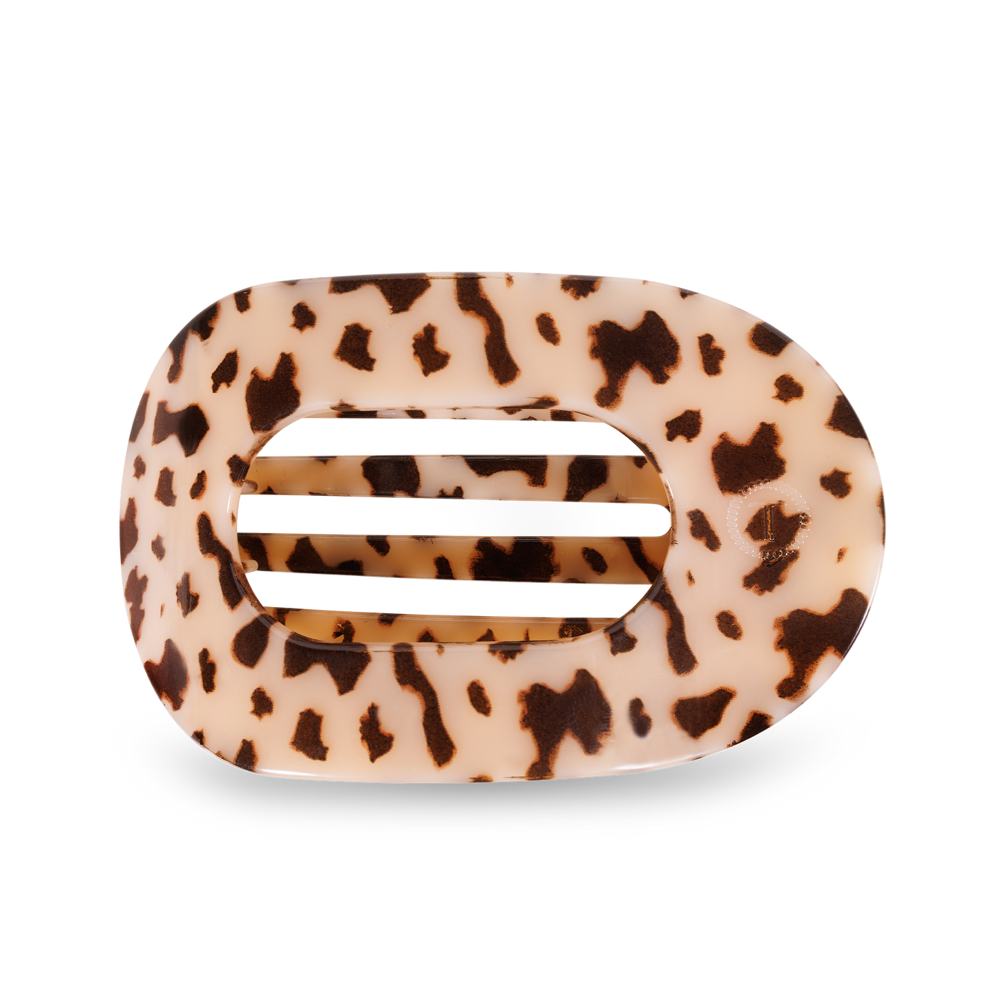 Flat Blonde Tortoise Round Clip - Large