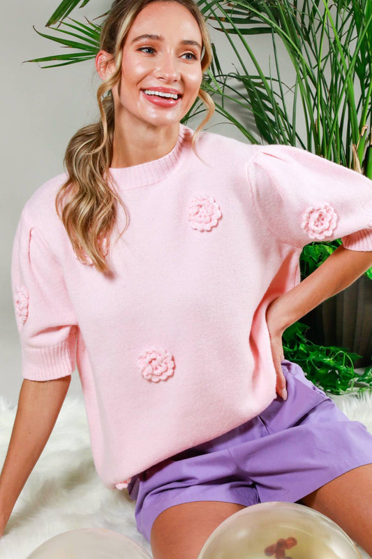 Dreamy Flower Sweater