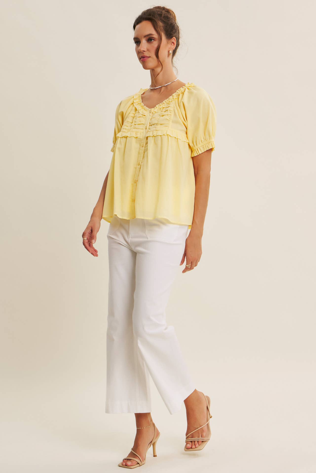 Delicate and Mellow Ruffle Blouse