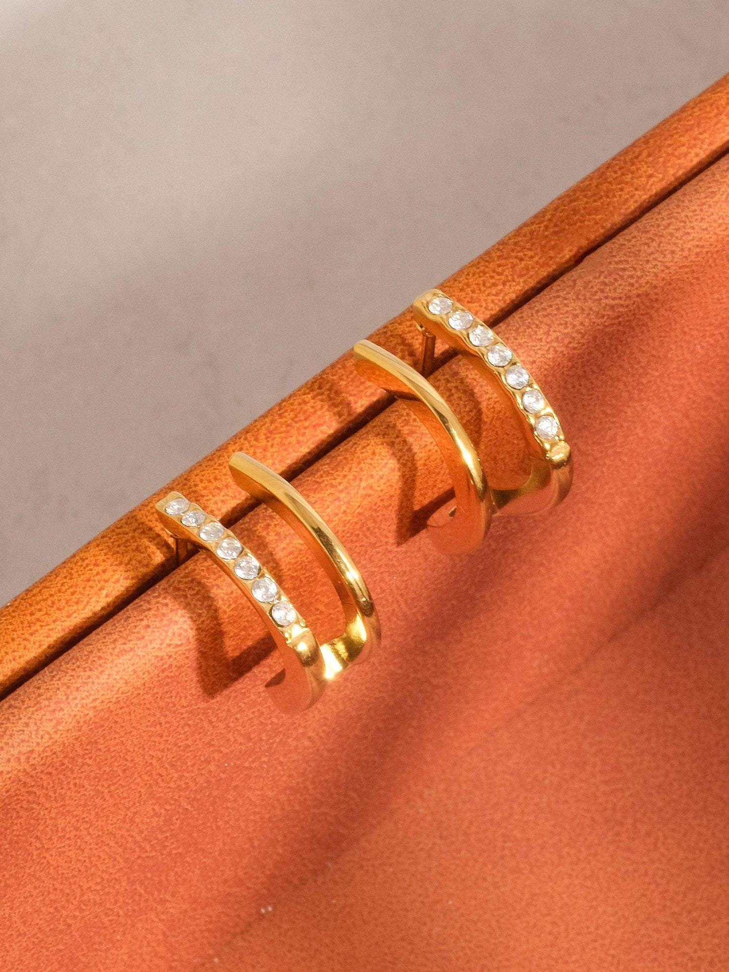 Dulce Double Hoop Stud