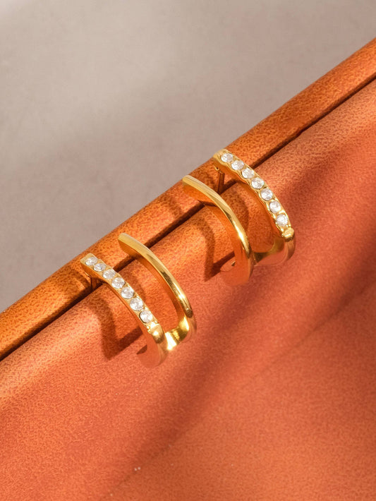 Dulce Double Hoop Stud