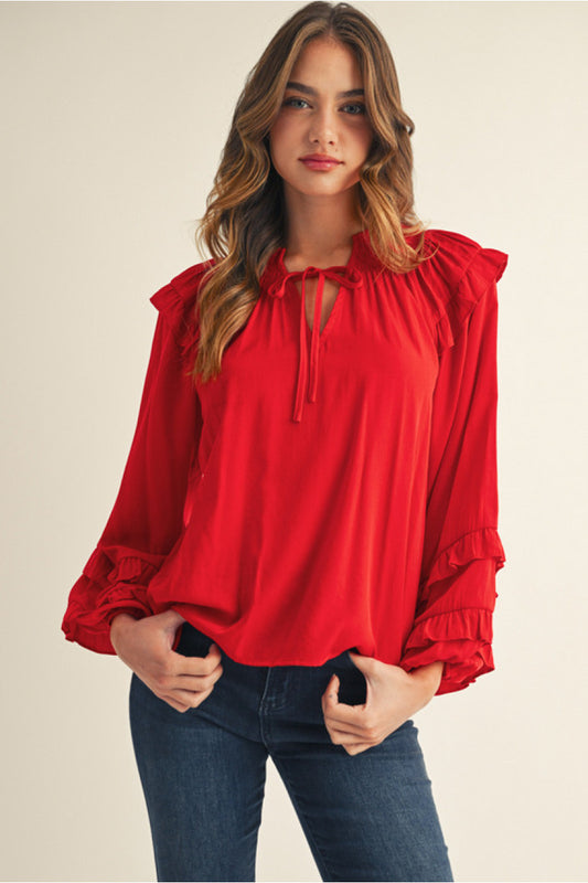 Emily's Red Blouse