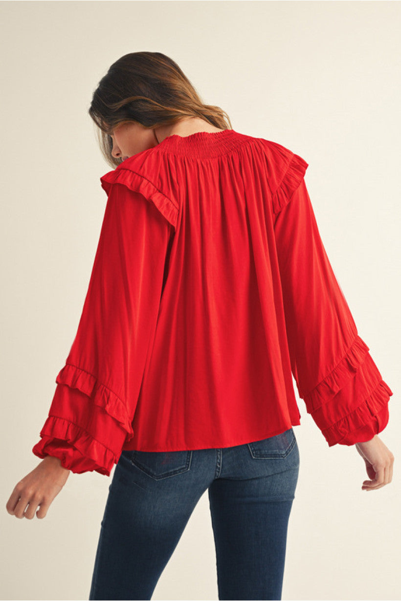 Emily's Red Blouse