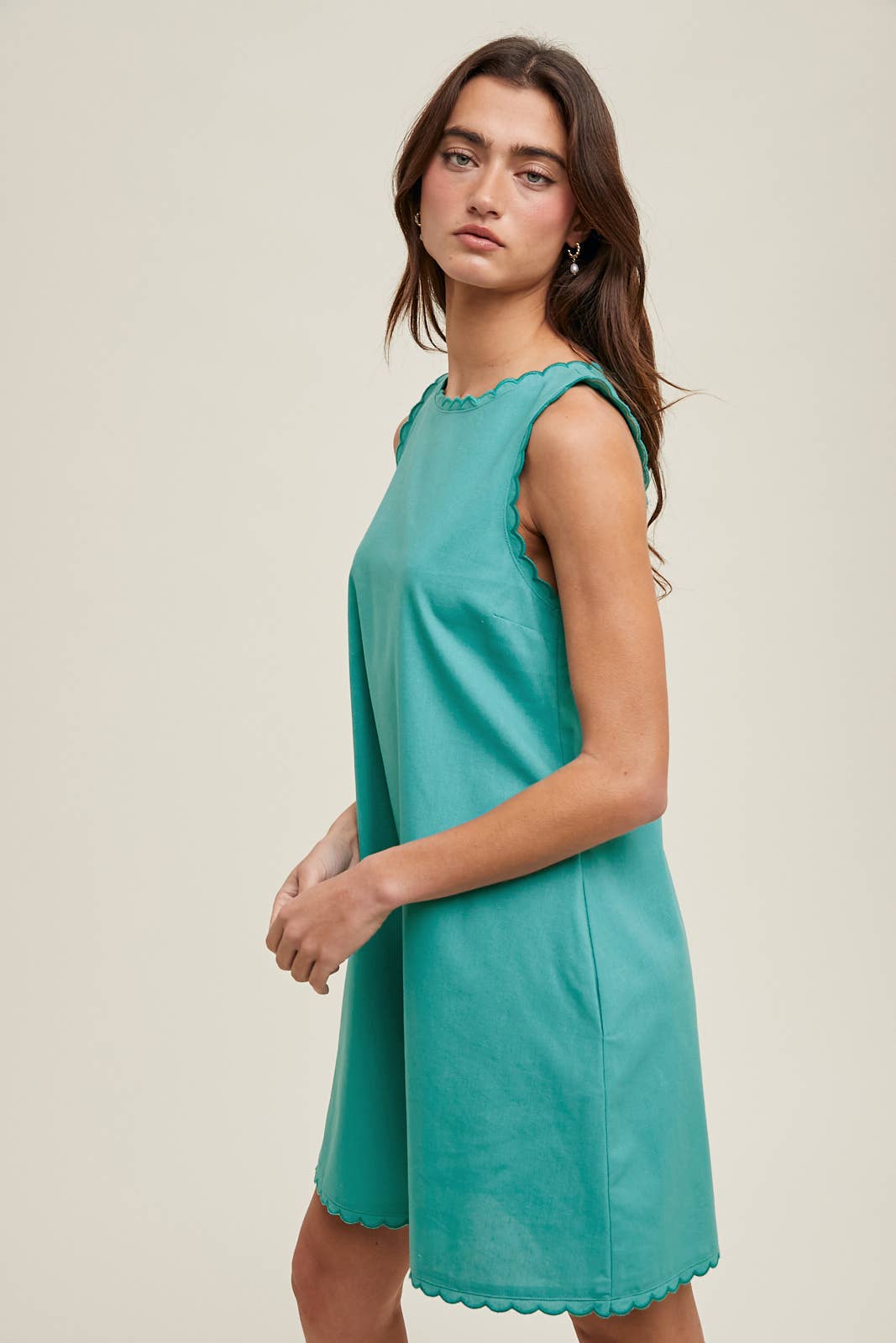 Scalloped Pacific Mini Dress