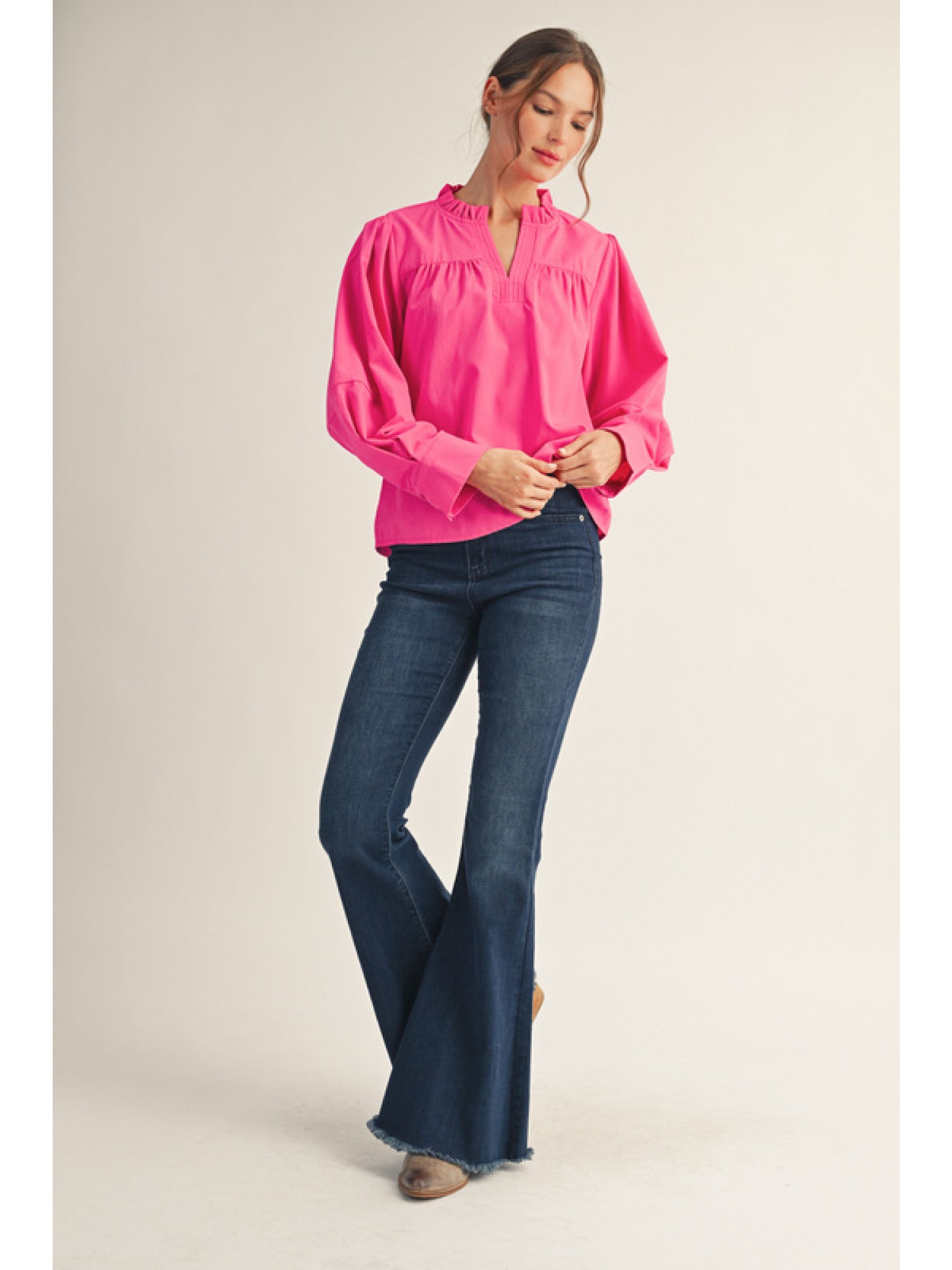 Helen's Hot Pink Blouse