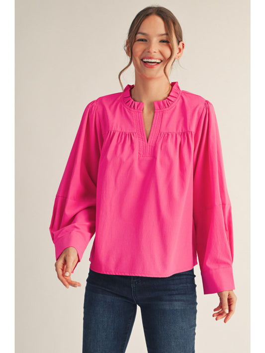 Helen's Hot Pink Blouse