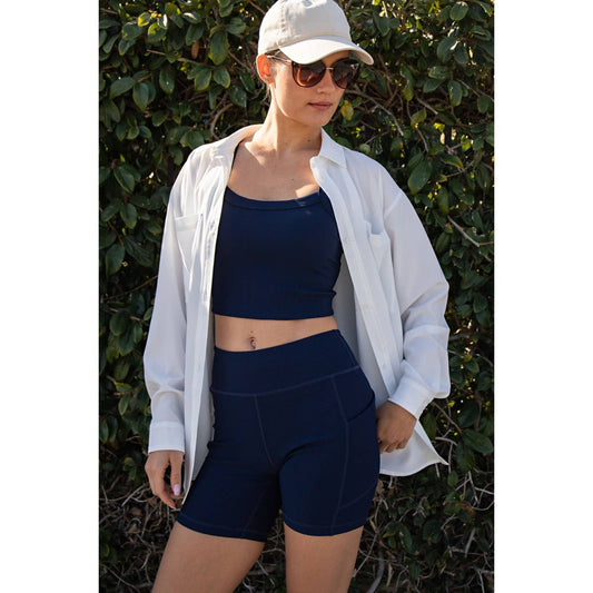 Relaxed Fit Button Down, White