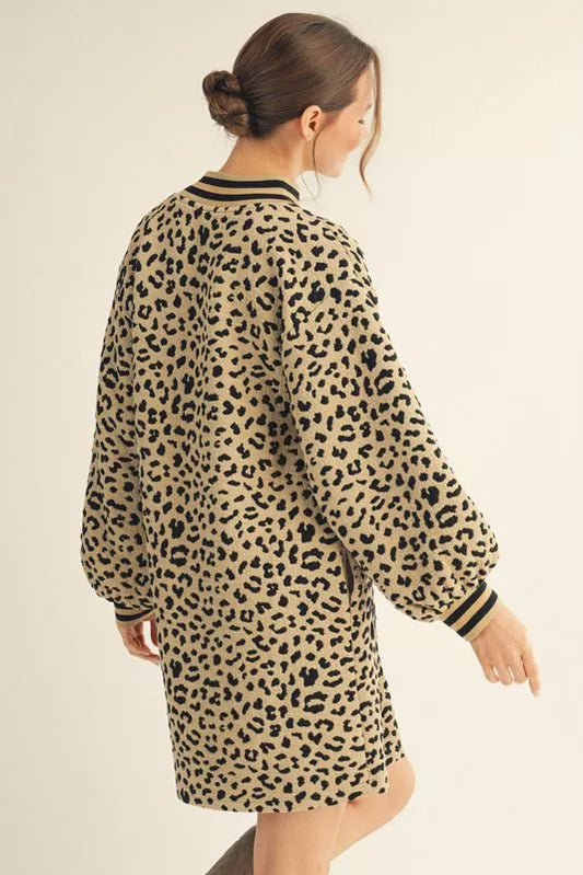 Toffee and Leopard Dress