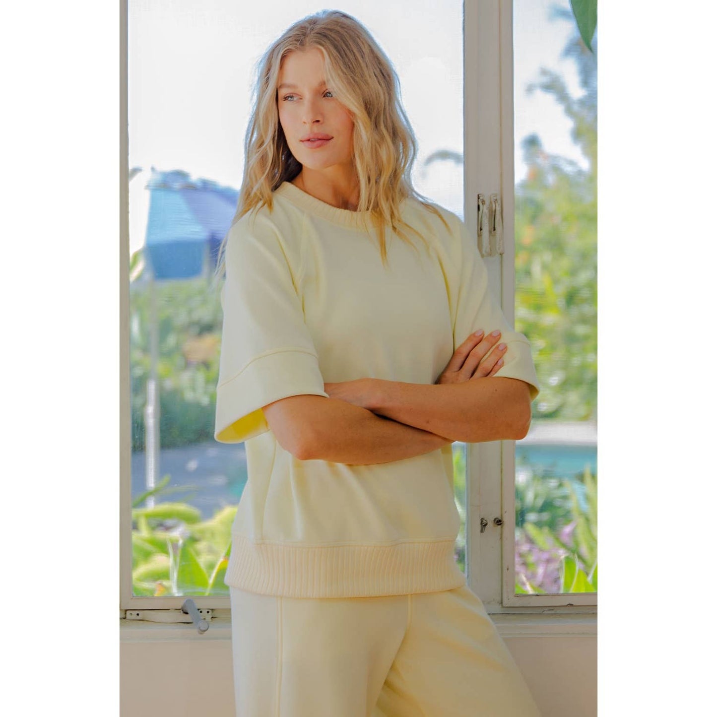 Modal Ribbed Neck Top