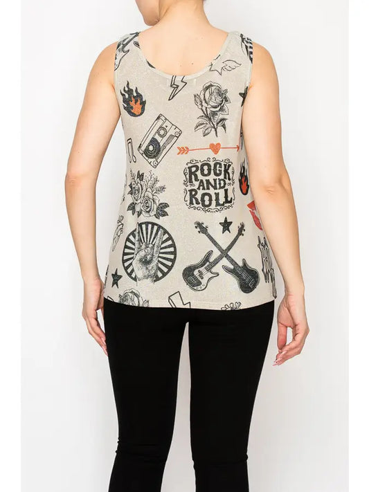 Rock & Roll Glitter Tank