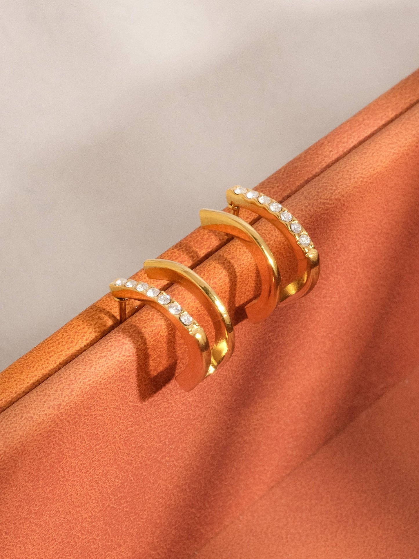 Dulce Double Hoop Stud