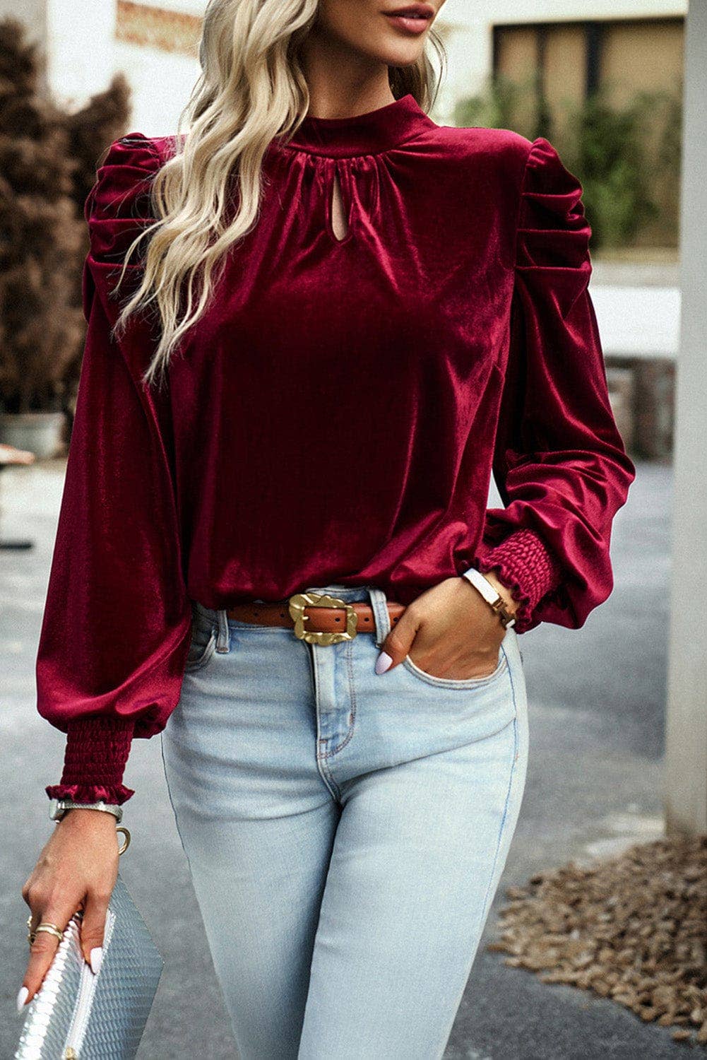 Heni Velvet Blouse