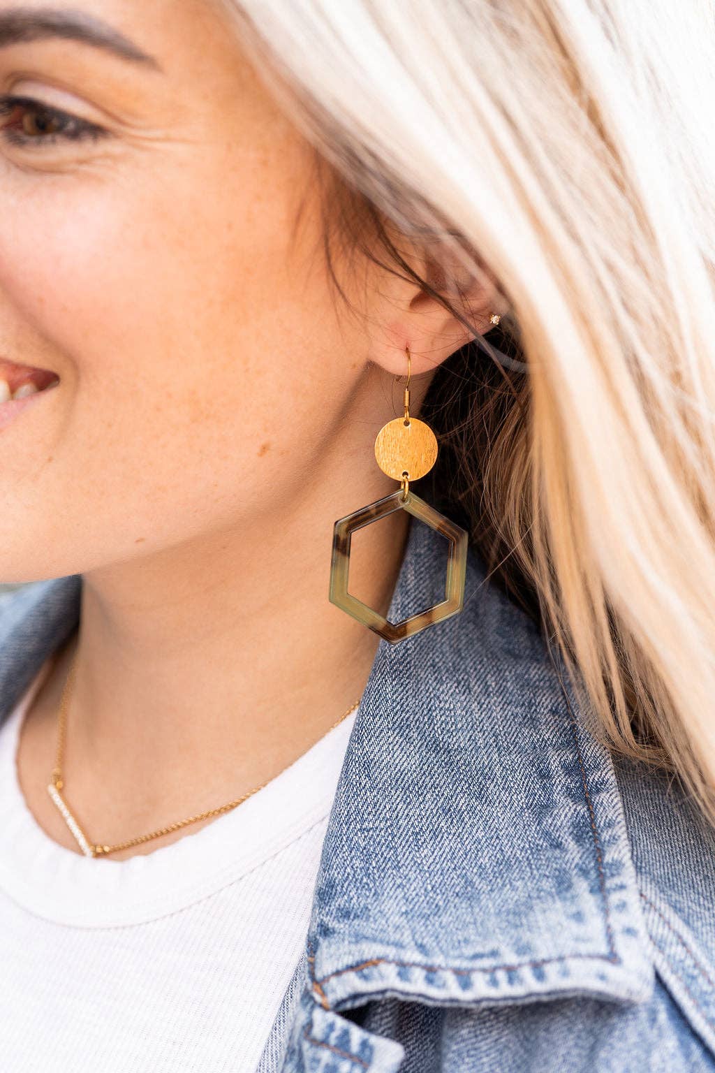 Lennox Olive Tortoise Earrings