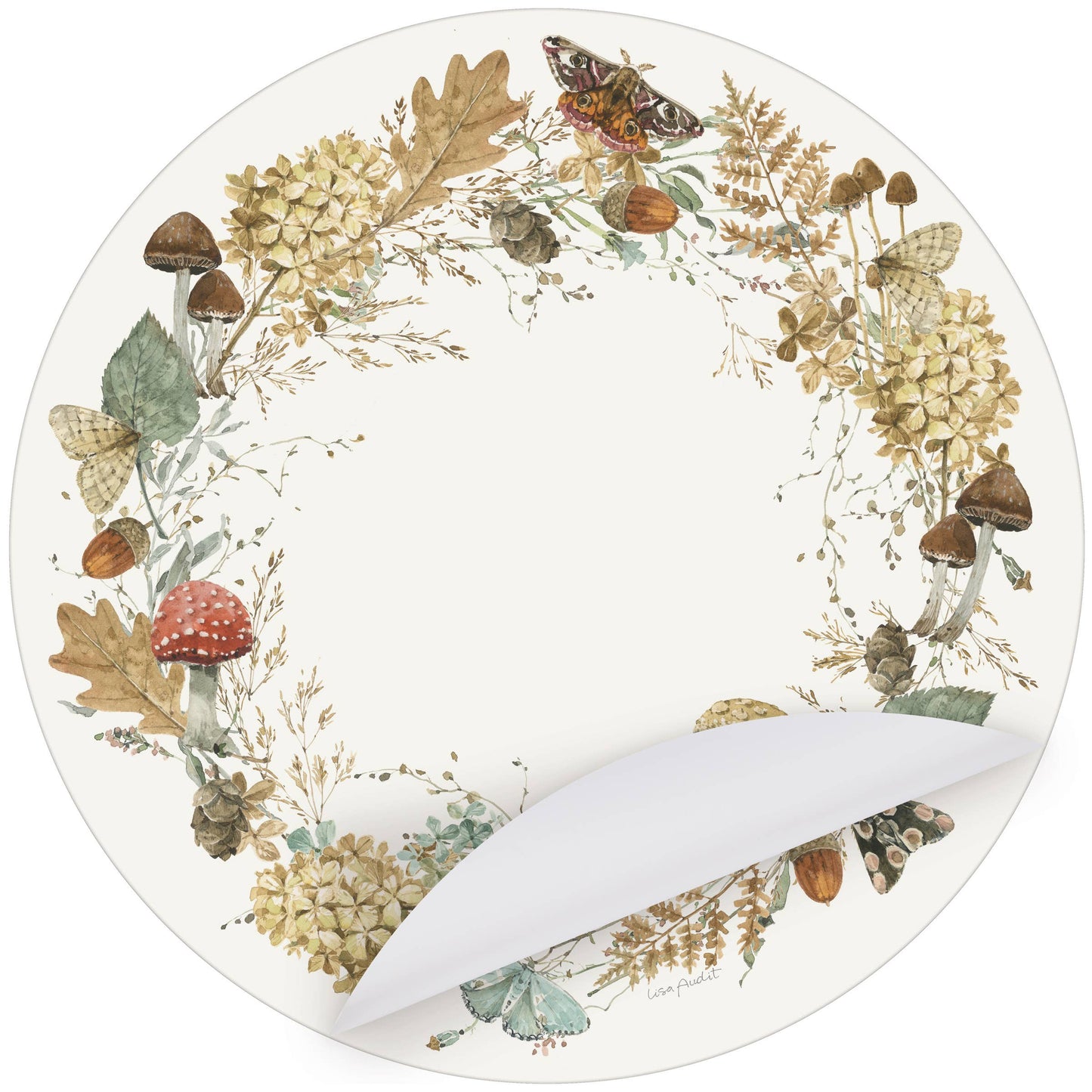 Fall Wreath Paper Placemat