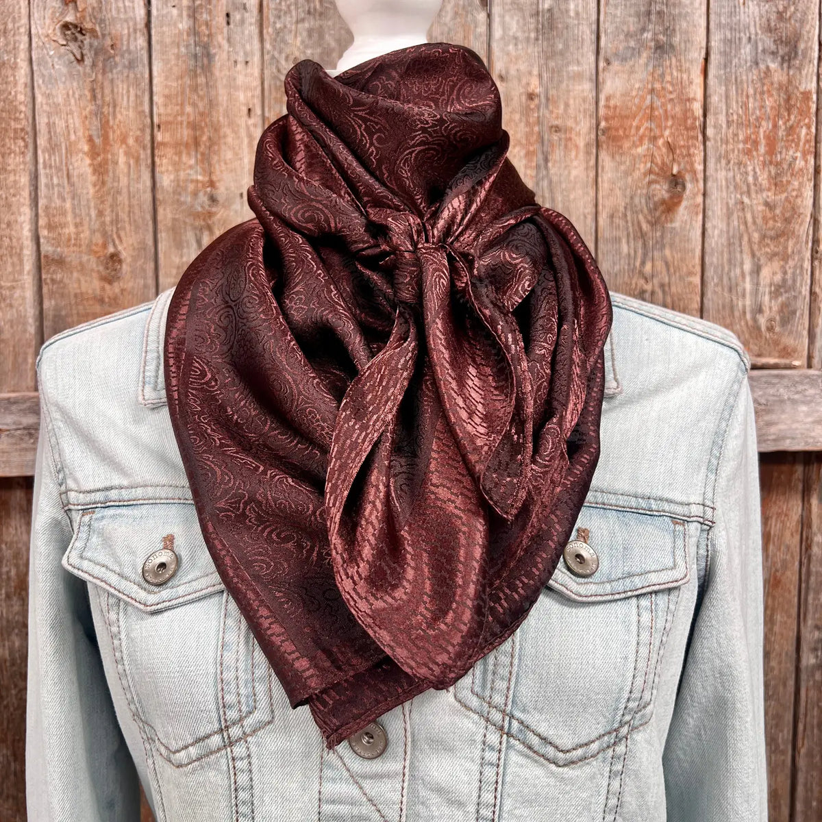 35 X 35" Jacquard Wild Rag