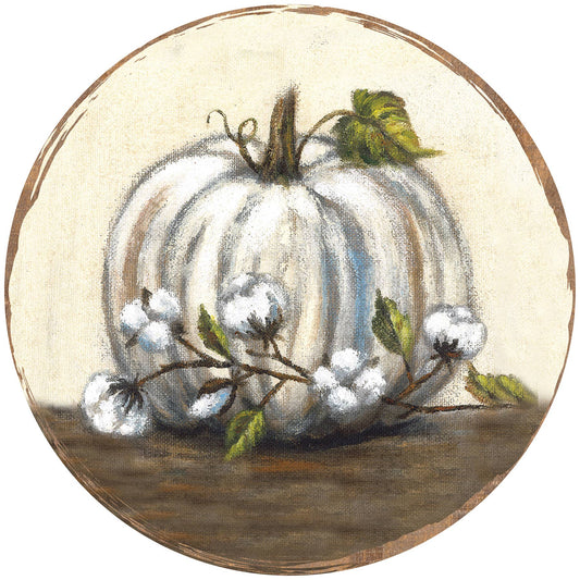 White Pumpkin Paper Placemat