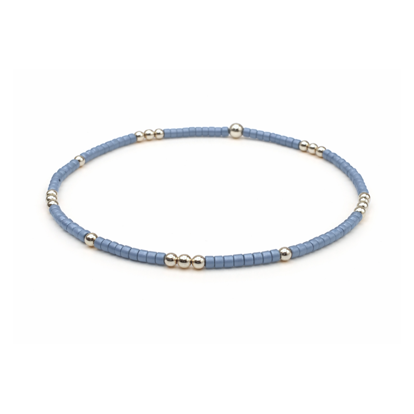 DENIM BLUE + Gold Filled Waterproof Bracelet