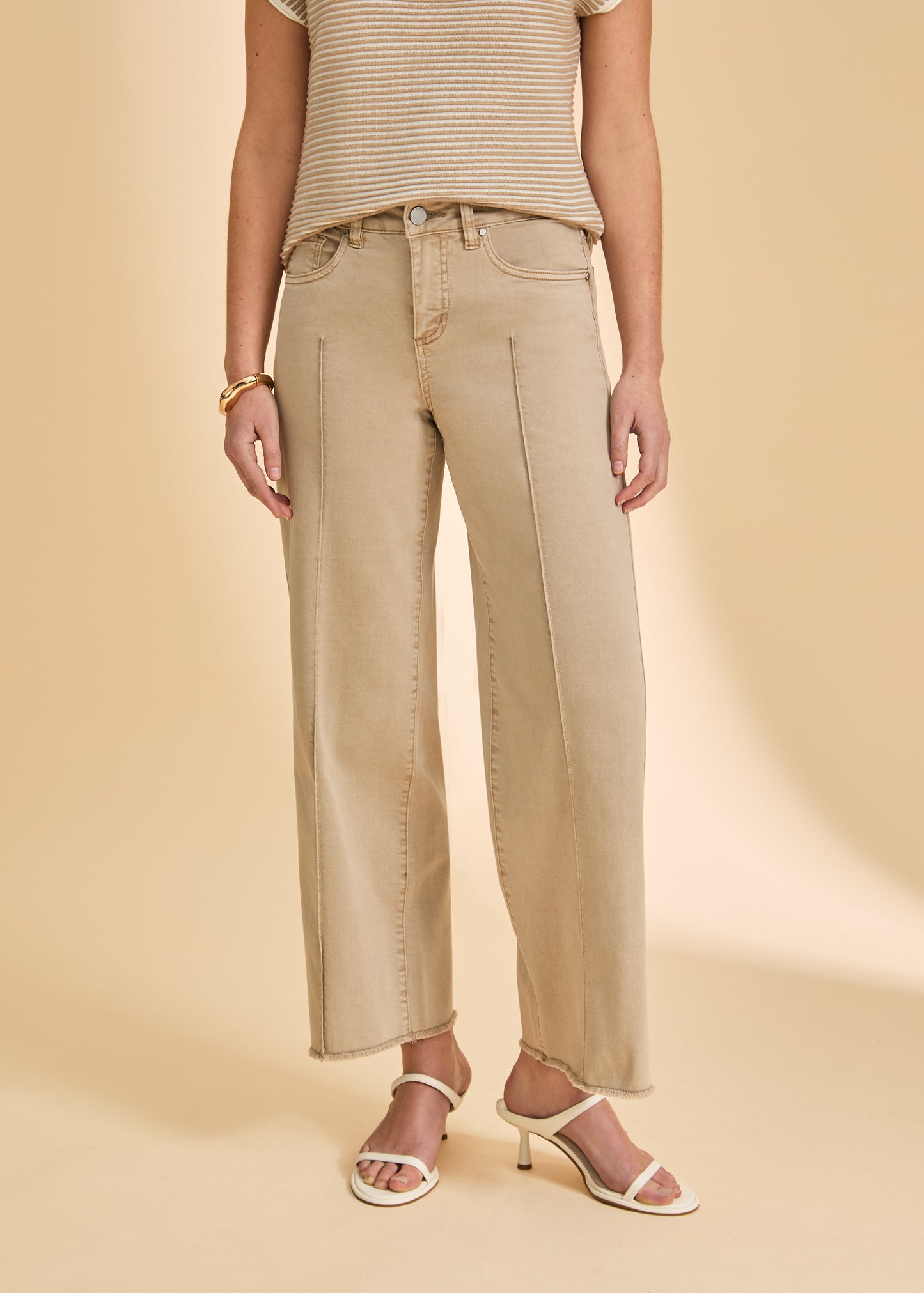 FDJ Olivia Cropped Jeans, Sand