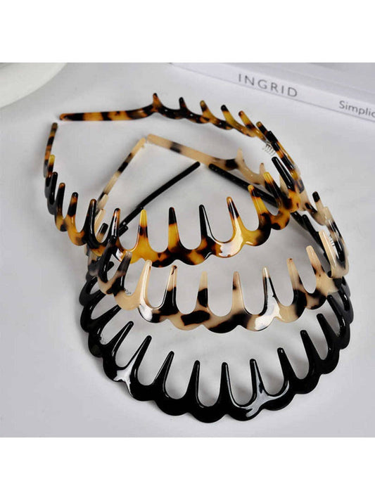 Acetate Toothed Wave Headband