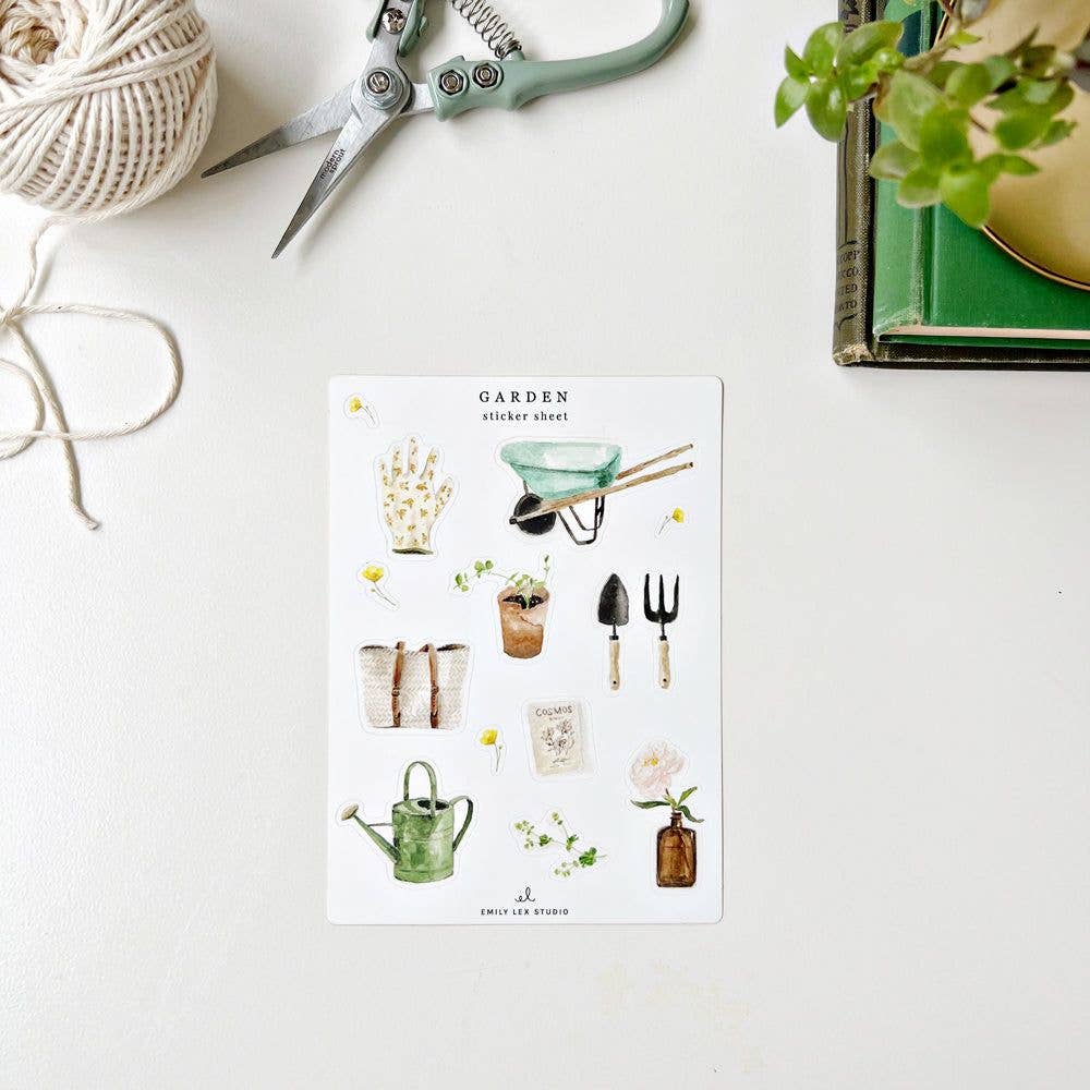 Garden sticker sheets