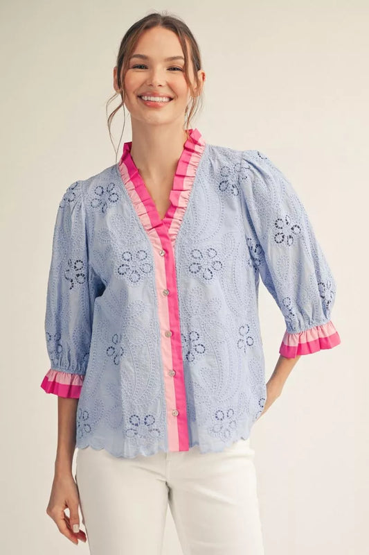 The Strawberry Sky Blouse