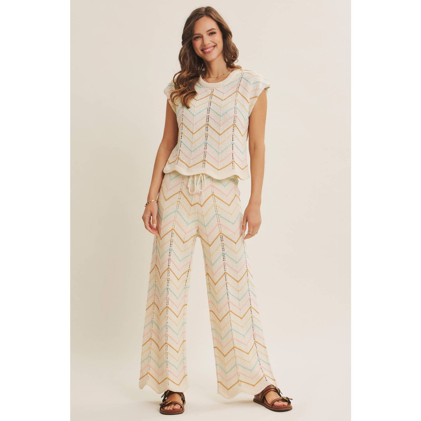 Chevron Knit Top