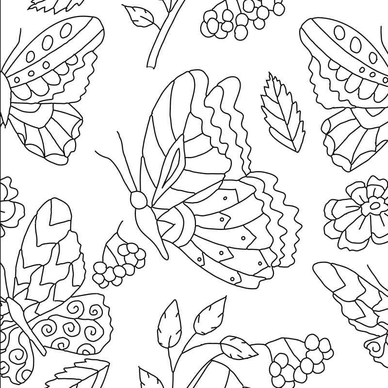 Pretty Simple Coloring: Nature Scenes by Adams Media