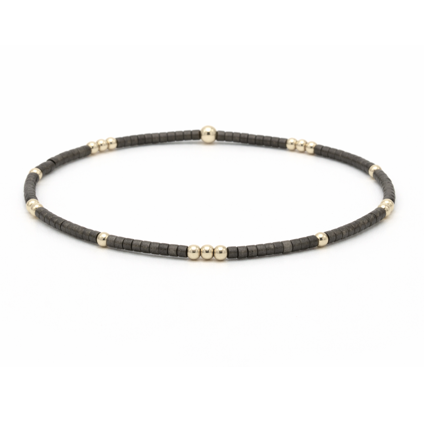 GRAPHITE + Gold Filled Waterproof Bracelet