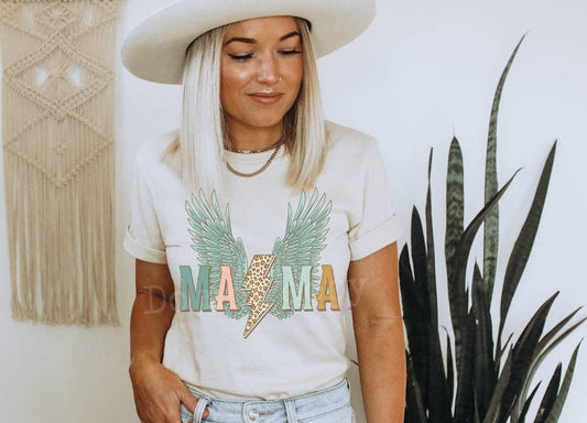 Mama Retro Wings Western Tee