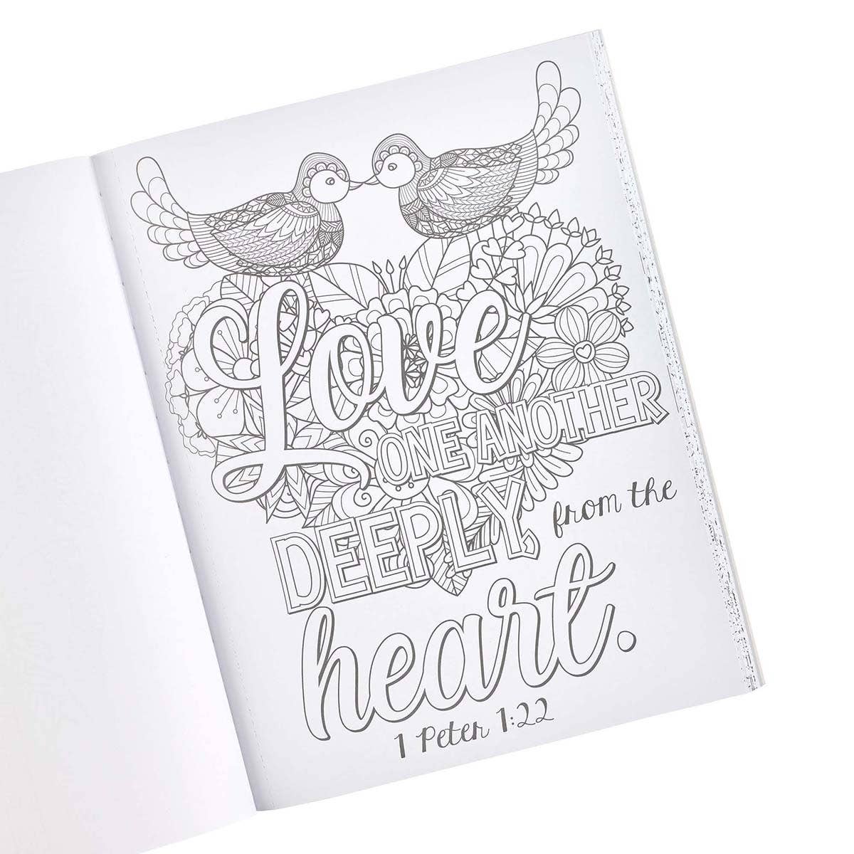 Where Love Blooms Coloring Book for Adults