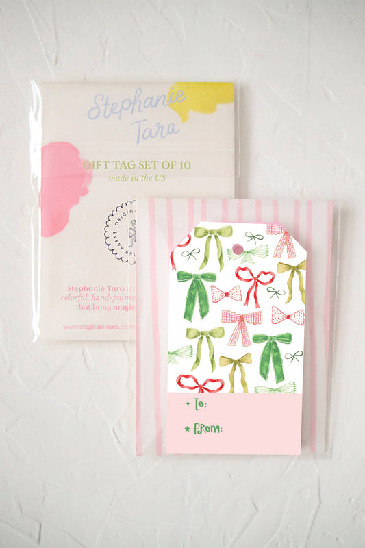 Festive Bows Gift Tags