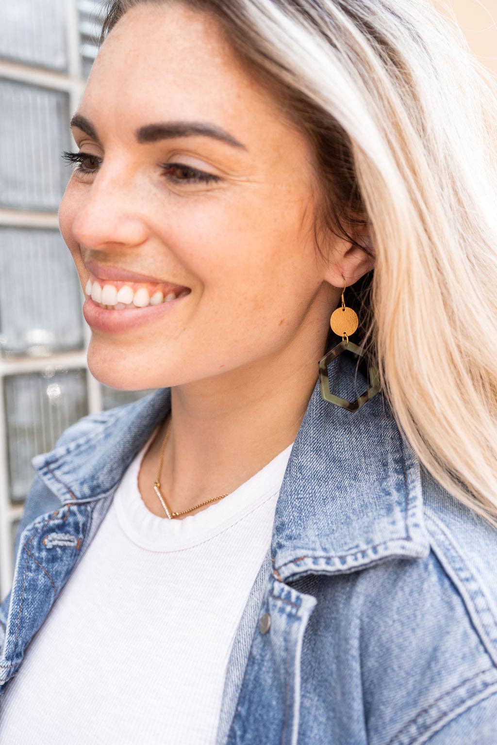 Lennox Olive Tortoise Earrings