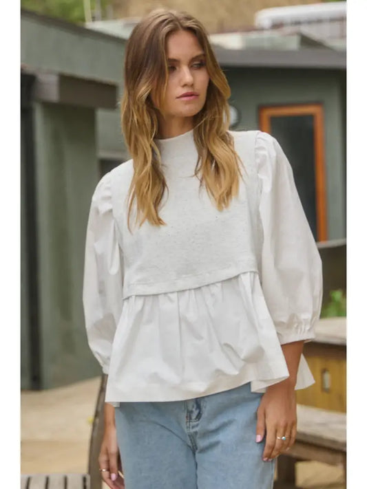 Mia's Poplin Blouse