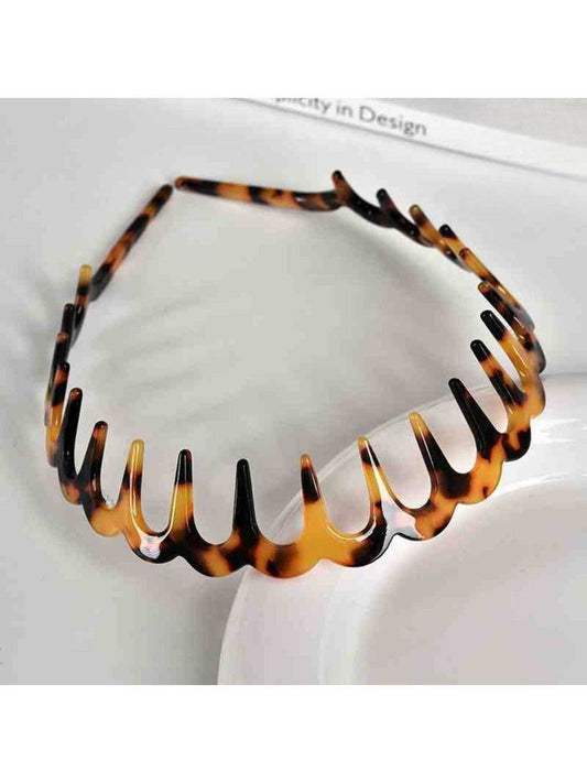 Acetate Toothed Wave Headband