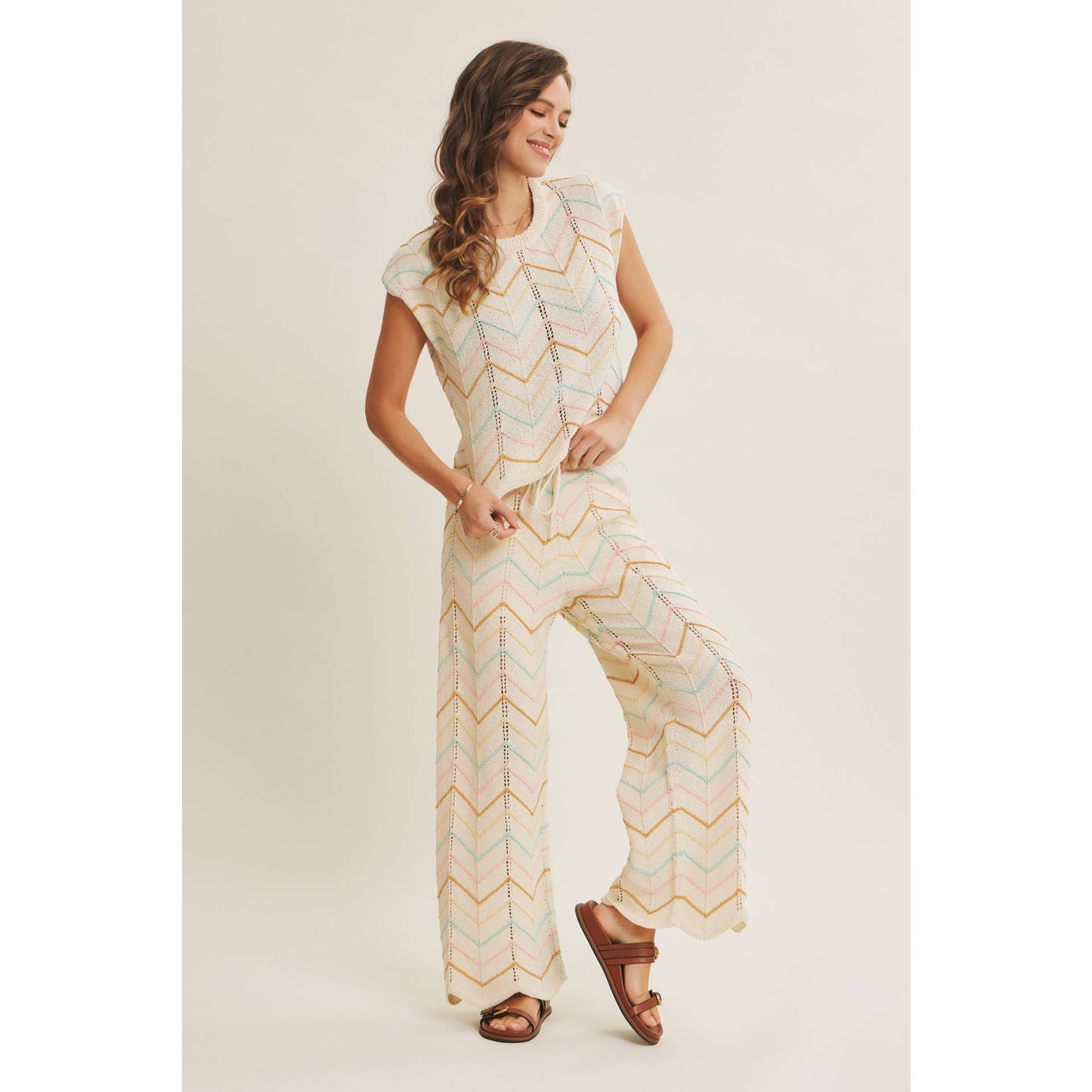 Chevron Knit Top